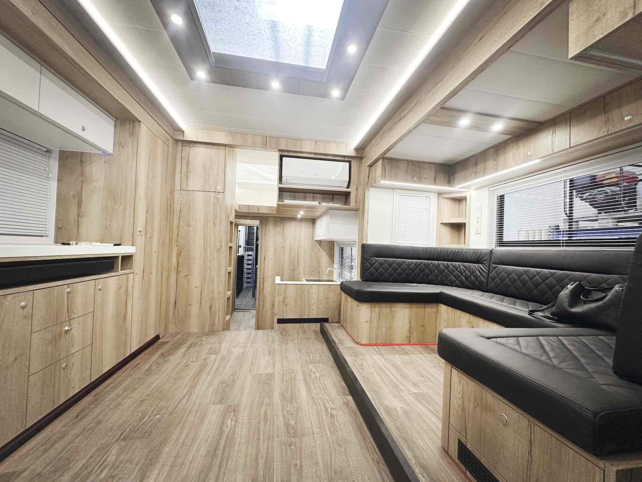 New build LHD Scania S460 Premium Luxury 26-tonne EQ-built horsebox. 7 stall / 6 berth