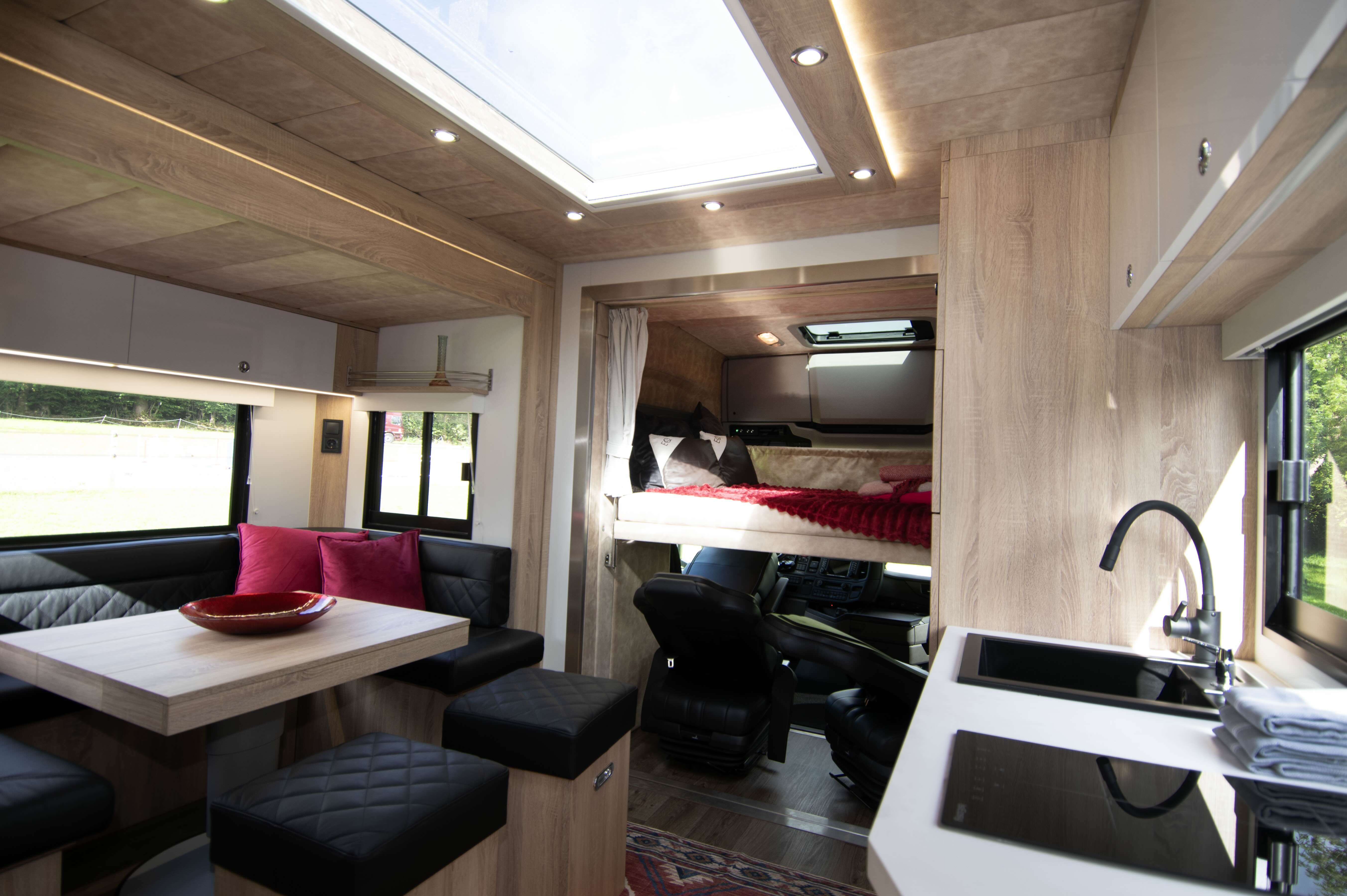 New build LHD Scania S460 Premium Luxury 26-tonne EQ-built horsebox. 6 stall / 6 berth